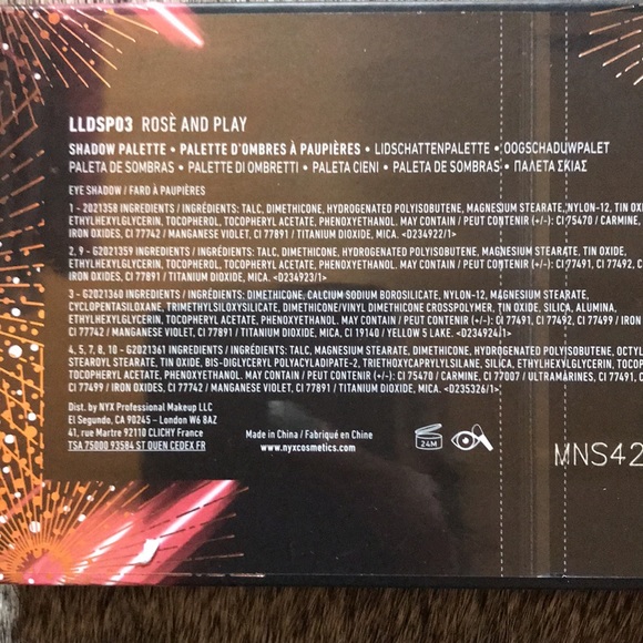 NEW NYX Love Lust Disco Rose Eyeshadow Palette - Picture 6 of 7